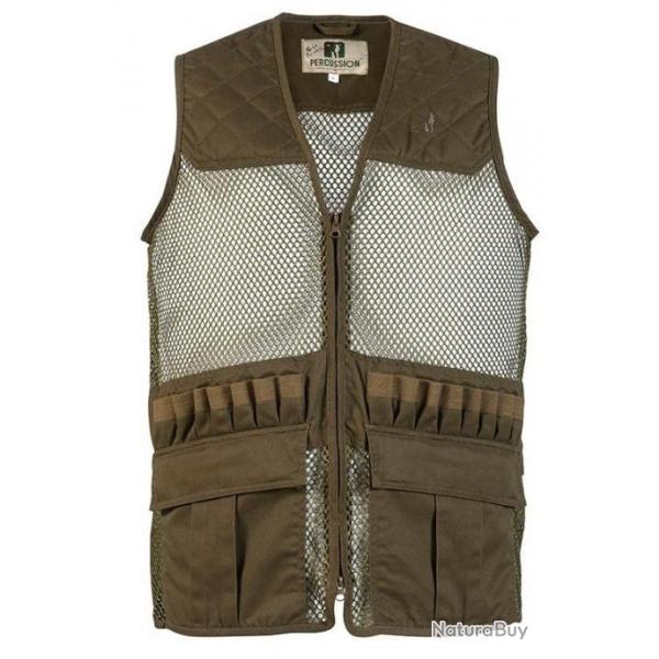 Gilet filet vert Savane PERCUSSION