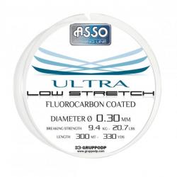 Nylon Asso Ultra Low Stretch - 300 M - Gris Clair 30/100-9,4KG