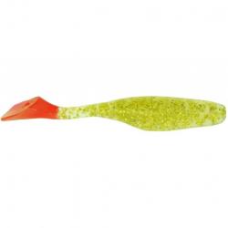 Leurre Souple Bass Assassin Turbo Shad - 4" - 10cm CHARTREUSE RED TAIL