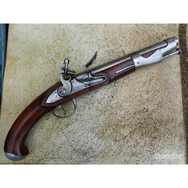 Pistolet de cavalerie  silex modle 1763-66 rvolutionnaire