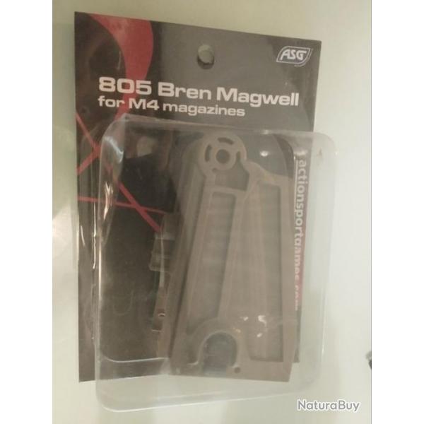 Adaptateur Magwell CZ BREN 805/ M4/M15 ASG Dsert