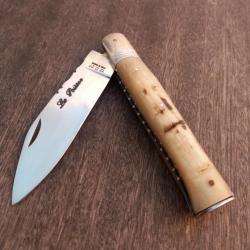 Joli Couteau Régional KENAVO par LE POISSON Manche en Corne de  Bélier