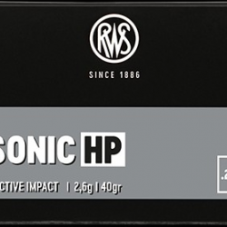 Cartouche RWS HP Subsonic , Cal: 22lr. Lot de 150.