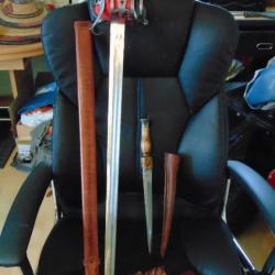 Lot Epee Broadsword Ecossaise + Dirk