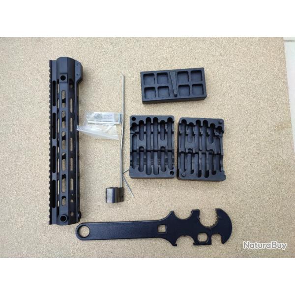 Kit    Garde Main flottant  12 pouces, type M lok, 30.6cm pour AR15 et clone