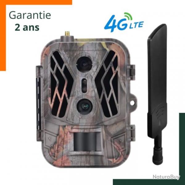 Garantie 2 ans - Camra de chasse 4G LTE 4K 36mp - IP 65 - Carte SD 32 GO - Batterie 8000mAh