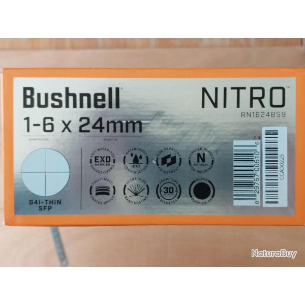 Lunette Bushnell Nitro 1-6x24mm TBE