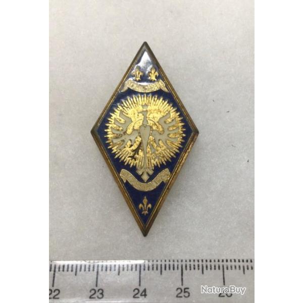 FRANCE ABC ARME BLINDE CAVALERIE- insigne 5 Rgiment de Cuirassiers