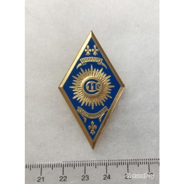 FRANCE ABC ARME BLINDE CAVALERIE- insigne 11 Rgiment de Cuirassiers