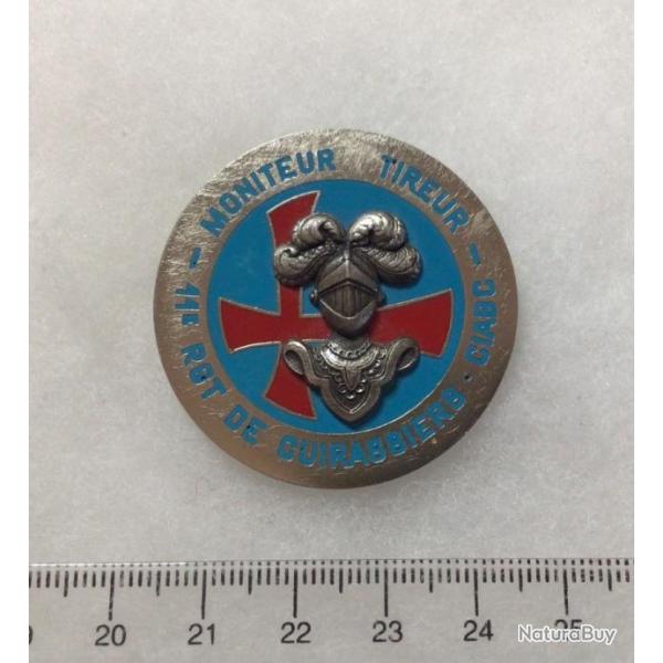 FRANCE ABC ARME BLINDE CAVALERIE 11 Rgt Cuirassiers,  Moniteur Tireur