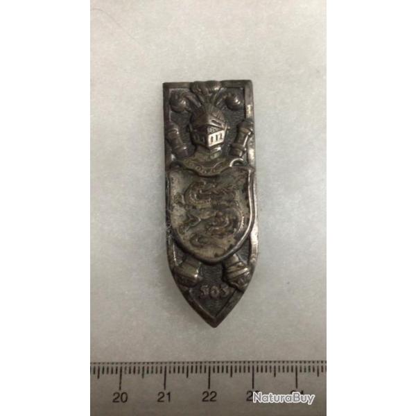 FRANCE ABC ARME BLINDE CAVALERIE- insigne  503 RCC Rgt Char de Combat
