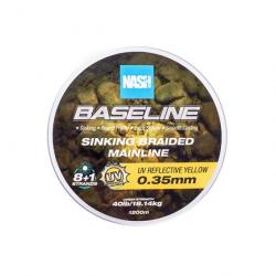 Tresse NASH Baseline Sinking Braid UV Yellow 0.20mm 600m