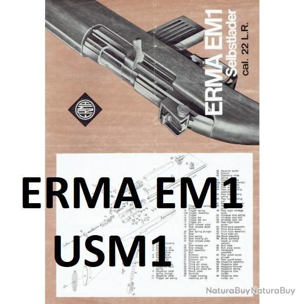 notice ERMA EM1 (envoi par mail) 22LR E M1 - VENDU PAR JEPERCUTE (m1981)