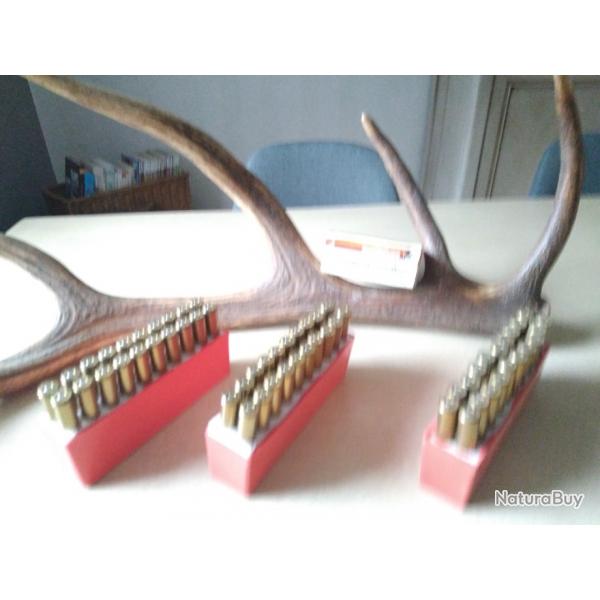 Lot de cartouche cal 264 winchester mag 3 botes compltes