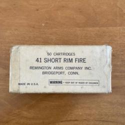 Boîte vide de 50 cartouches de 41 short rim fire par REMINGTON