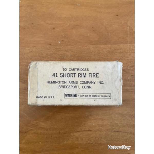 Bote vide de 50 cartouches de 41 short rim fire par REMINGTON