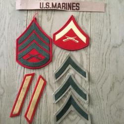 Lot d'insigne tissus patch USMC US Marines Corps