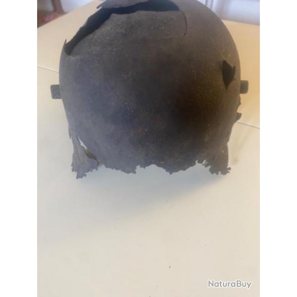 Coque de casque, allemand W. W. 1000 916 premire guerre mondiale.