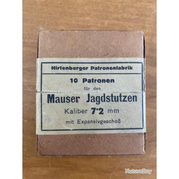 Bote vide Hirtenberger pour 10 patronen fur den mauser jagdstutzen kaliber 7,2mm