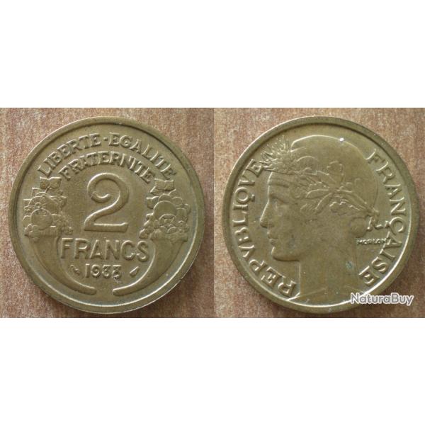 France 2 Francs 1938 Piece Morlon Piece Frcs Frs Frc