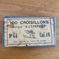 Boîte vide À L'ÉPERVIER pour 100 croisillons calibre 16