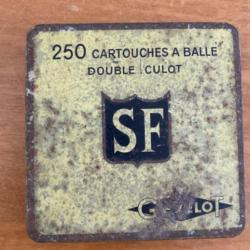 Boîte vide SF GEVELOT pour 250 cartouches à balle double culot