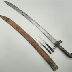 Magnifique dague de chasse ou dague de venerie " vivat pandur " rare 18eme siècle