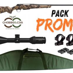 Pack Promo : Winchester XPR Hunter Mobuc Threaded + lunette GPO Spectra 2-12x50 + fourreau 243 Win