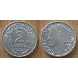 France 2 Francs 1949 Neuve Morlon Piece Frcs Frs Frc