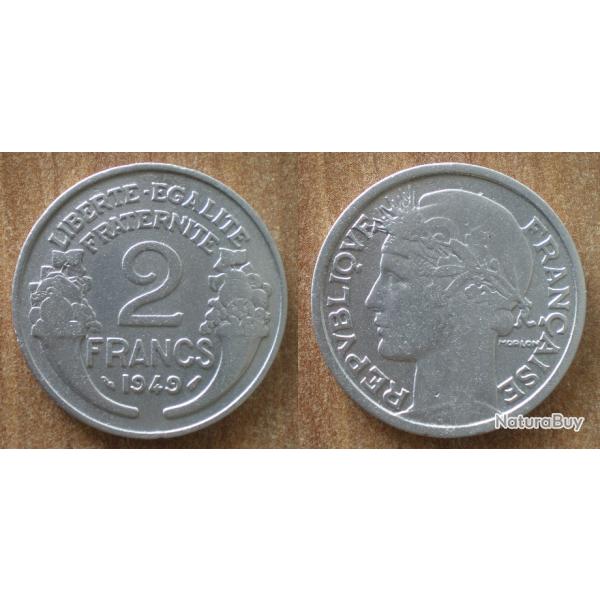 France 2 Francs 1949 Neuve Morlon Piece Frcs Frs Frc