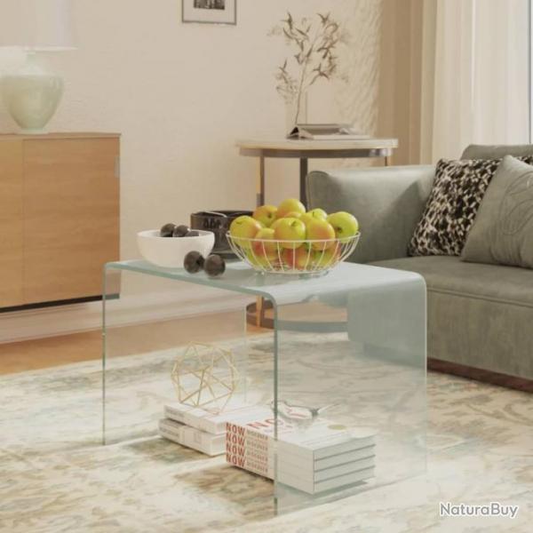 Table d'appoint 40x40x60 cm Verre tremp