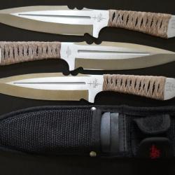 3 Couteaux de lancer Kit Rae Aircobra, par United Cutlery