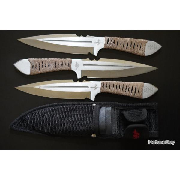 3 Couteaux de lancer Kit Rae Aircobra, par United Cutlery