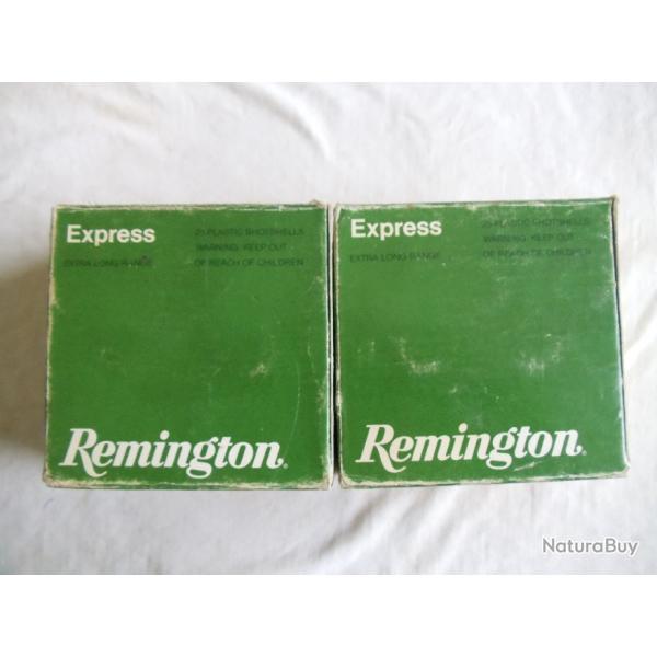 2 Botes anciennes de REMINGTON express en calibre 20.