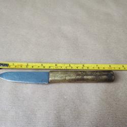 Couteau WW1 Art des tranchées Laiton et acier 19.7cm