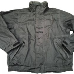 Blouson noir imperméable avec capuche et doublure non amovible Sapeurs Pompiers Anglais Taille M