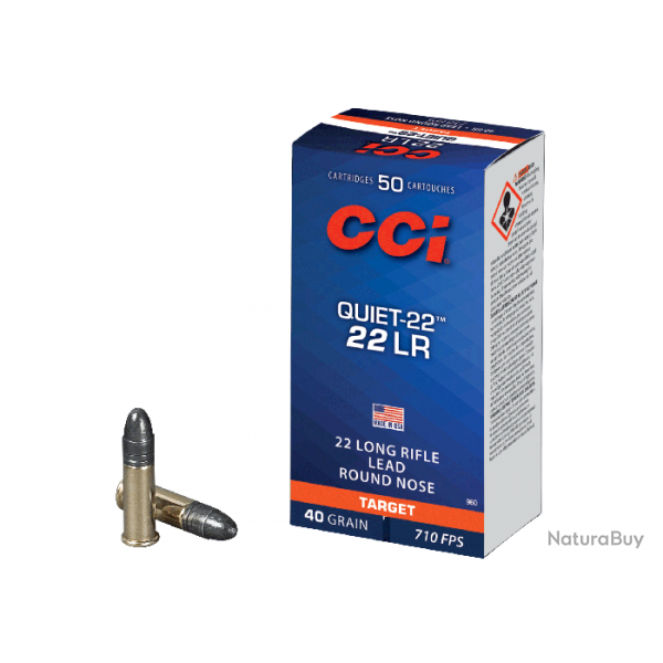 Balles CCI Quiet-22 - Cal. 22 LR - Par 1