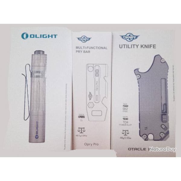 olight outils srie Titane lampe i3T, Opry pro, Otacle pro Ti.