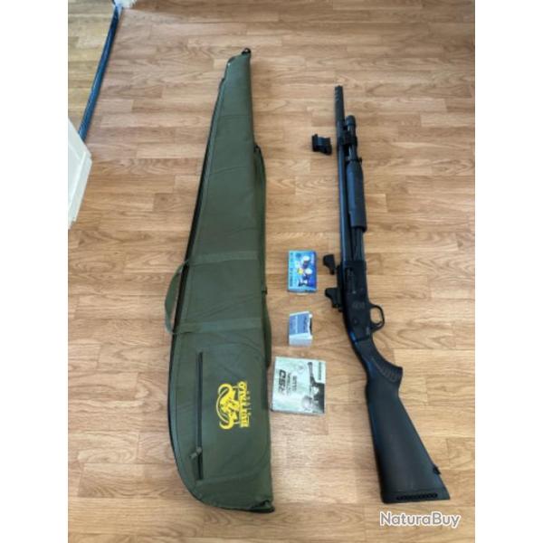 Fusil  pompe ST12 Taurus + vise point rouge+cartouches+supports accessoires +housse de transport