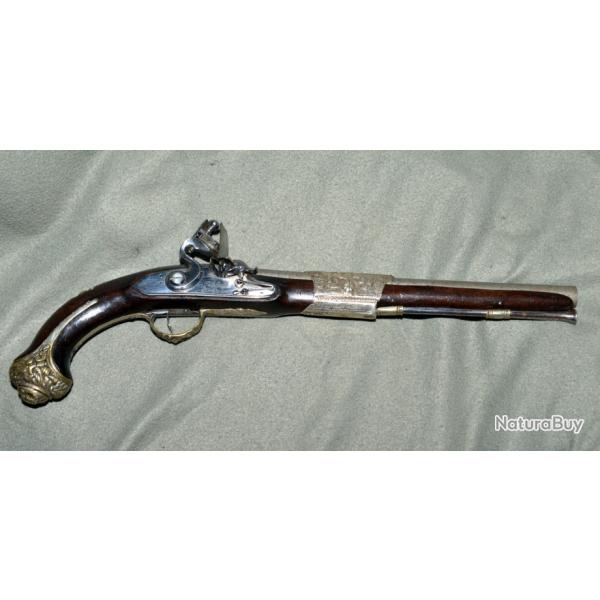 LONG PISTOLET A SILEX sign JALABERT LAMOTTE  canon damas