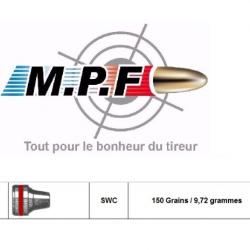 Balles MPF plomb 45 SWC BB 150 Gr Ø 451" par 250