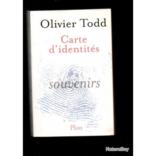 carte d'identits souvenirs d'olivier todd