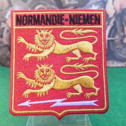 Patch brodé du Normandie Niemen - Hauteur : 90 mm L: 80 mm à coudre ou à coller au fer à repasser