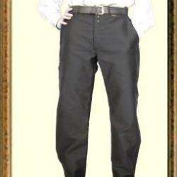 Pantalon Largeot Moleskine à Passants Le Laboureur Noir 66 Entrejambe 82 cm Avec genouillères extéri