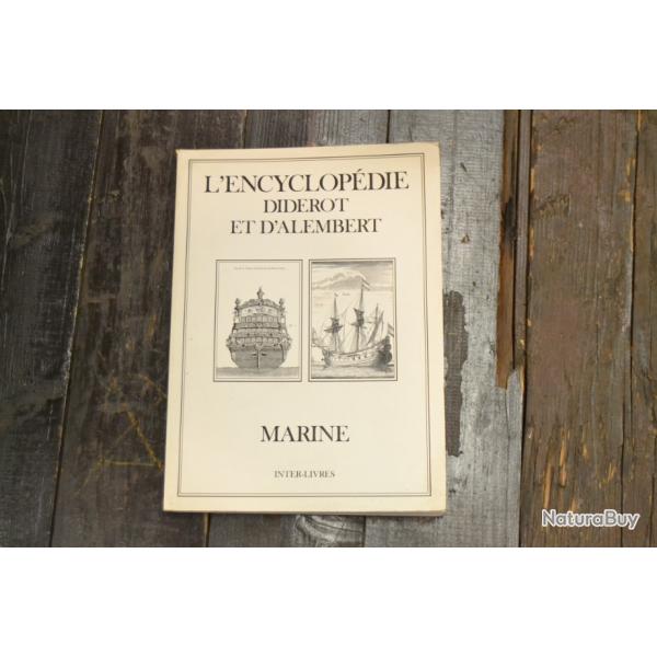 L'encyclopdie Diderot et d'Alembert, MARINE. Inter-livres Planches dessins bateaux outils navires