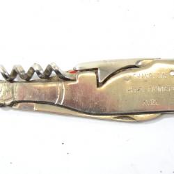 Ancien couteau de poche tire bouchon décapsuleur publicitaire champagne Henri Fanniere AVIZE