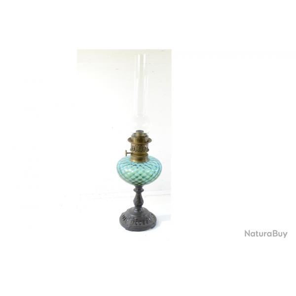 Ancienne lampe  ptrole, luminaire, dco 19e Sicle, reconstitution Empire.