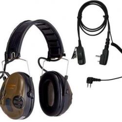 Casque anti-bruit 3M(TM) Peltor(TM) SportTac(TM) avec oreilette