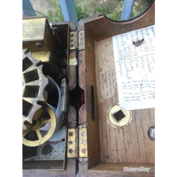 Bote ancienne constateur pigeon , mcanisme bronze