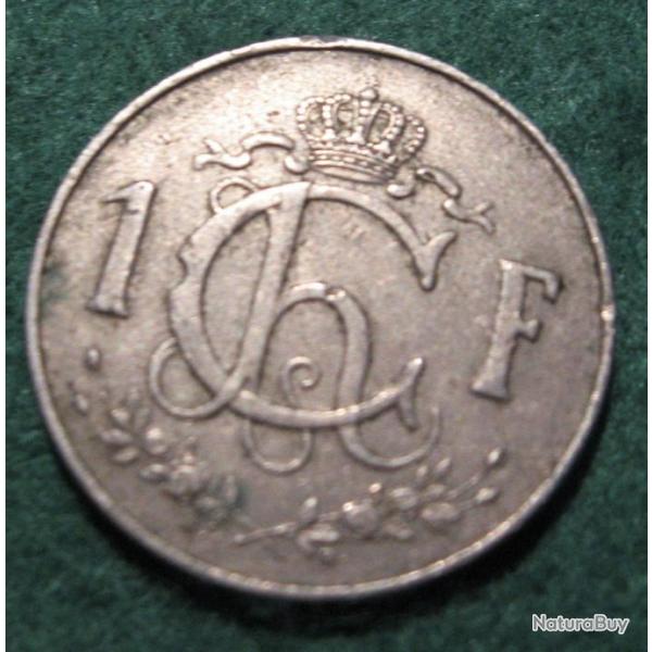 piece de 1 franc Luxembourg 1957